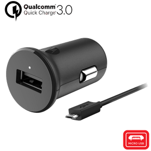 Cargador de automóvil Motorola TurboPower ™ 18 con cable de datos micro USB