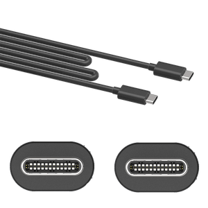 Motorola Essentials USB-C a USB-C Data/Cable de carga-3.3ft/1M Negro